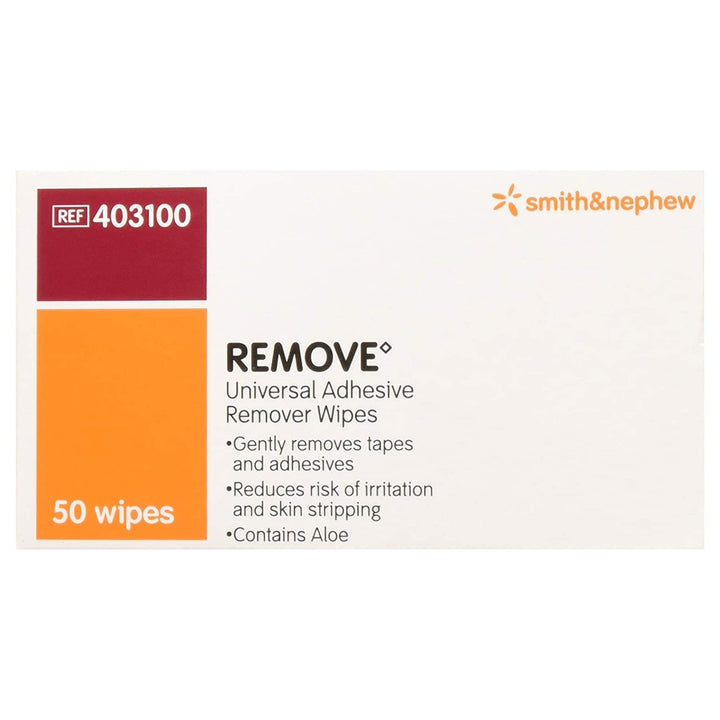 Smith & Nephew Remove Adhesive Remover Wipes, 50 Count