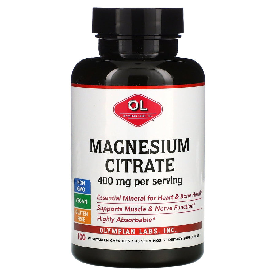 Olympian Labs Magnesium Citrate, 400 mg, 100 Count