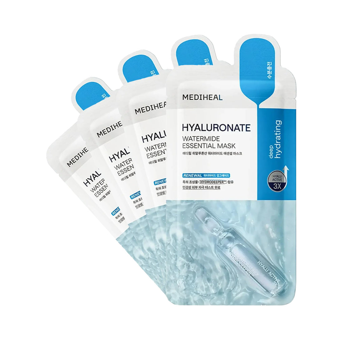 MEDIHEAL Watermide Essential Face Mask, 4 Count
