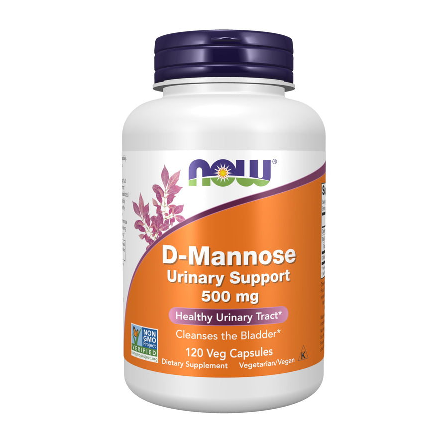 NOW D-Mannose 500 mg, 120 Count
