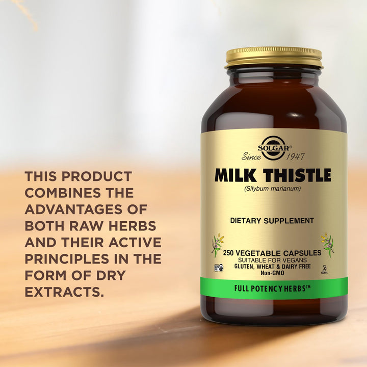Solgar Milk Thistle, Full Potency, 250 Count