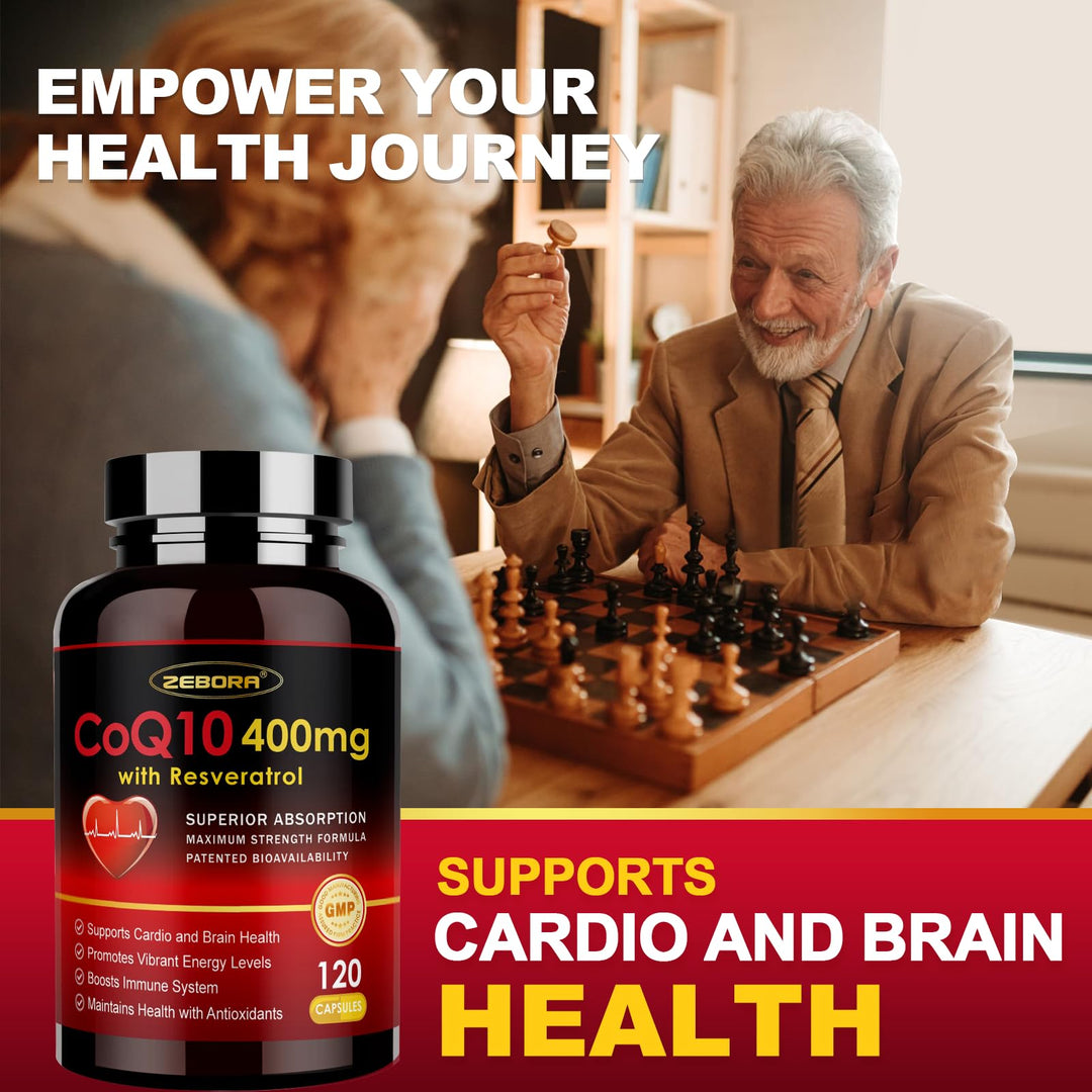 ZEBORA CoQ10, 400 mg, 120 Count