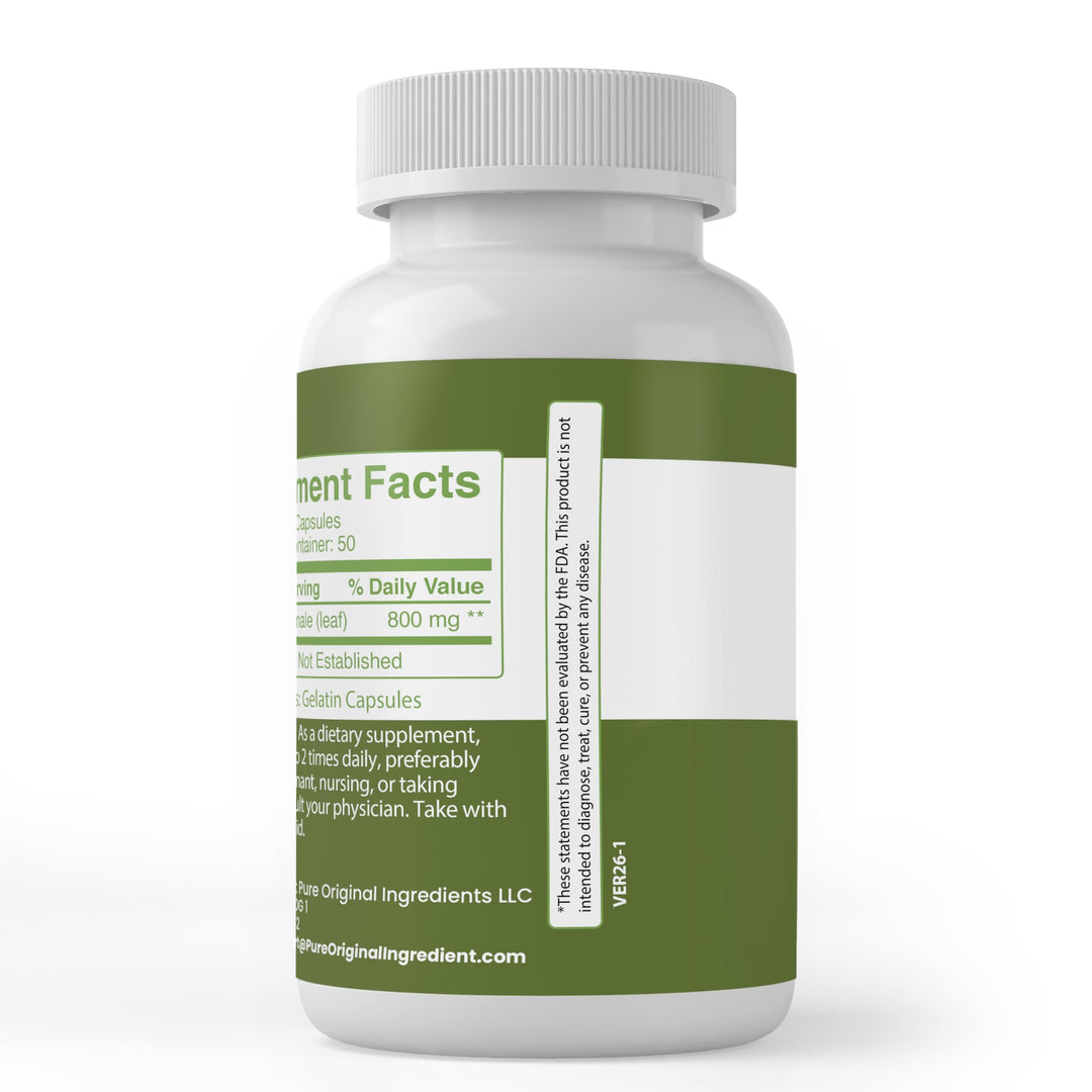 PURE ORIGINAL INGREDIENTS Watercress Capsules, 100 Count
