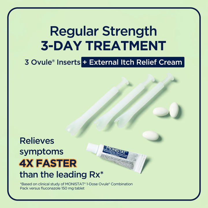 Monistat 3-Dose Yeast Infection Treatment, 3 Count