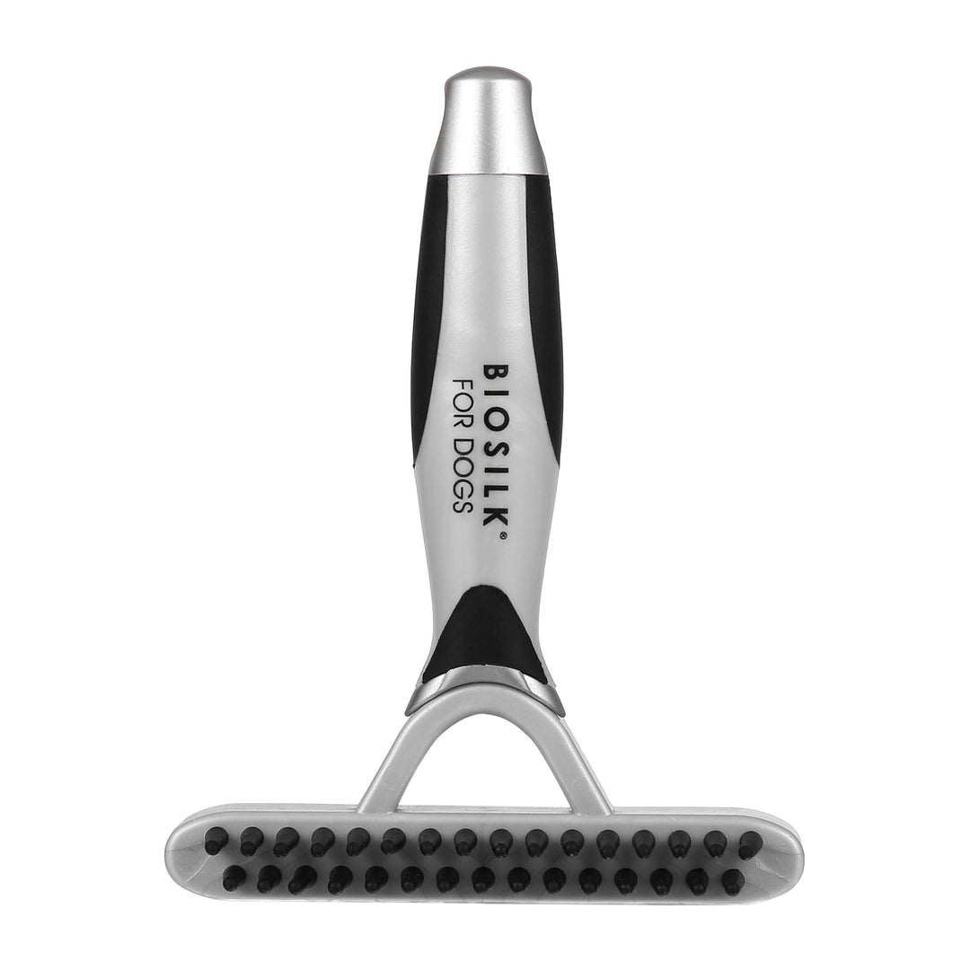 Biosilk Dog 2-in-1 De-Shedding Blade and Massage Brush