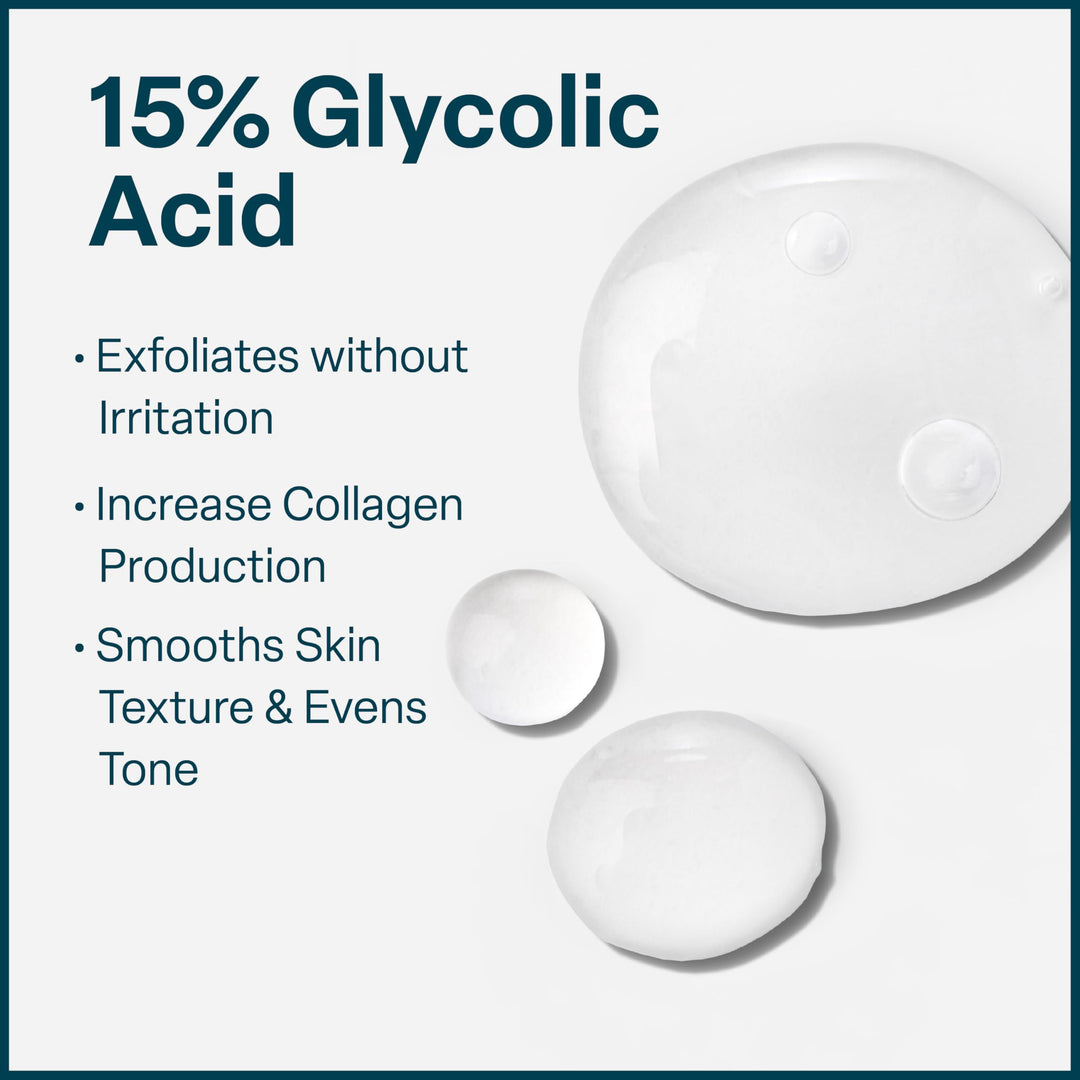 QRxLabs Glycolic Acid 15% Serum, 1 fl oz