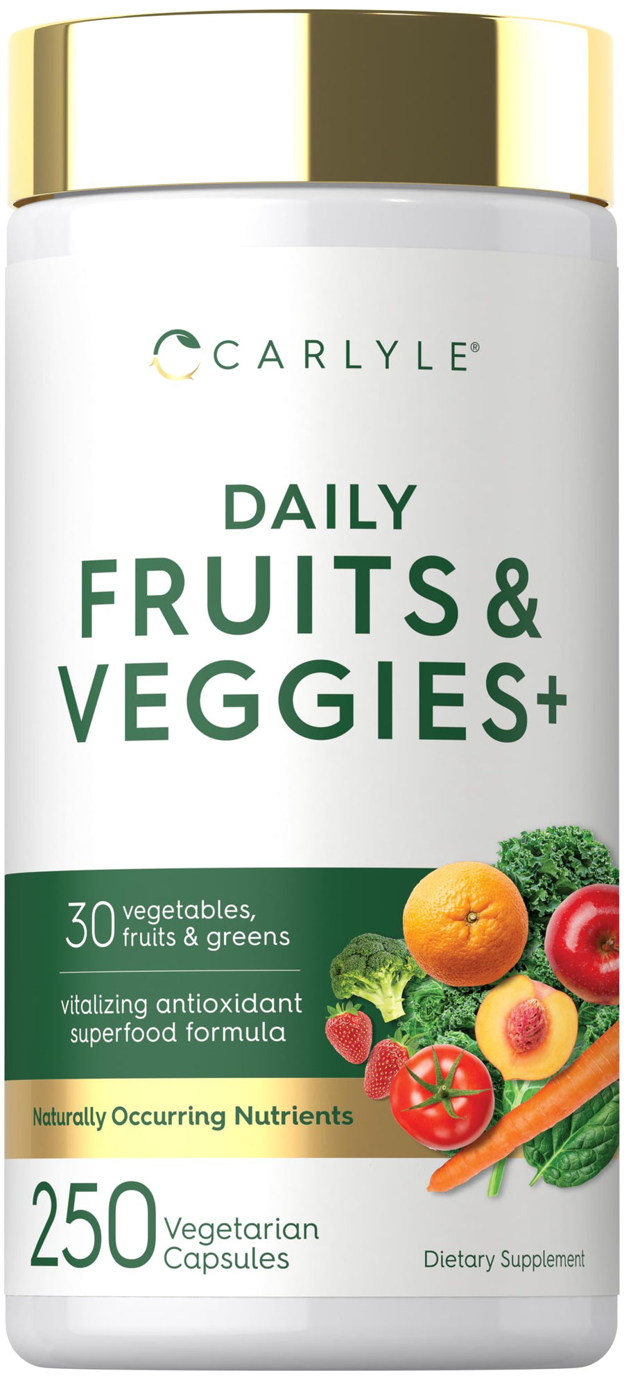 Carlyle Fruits and Veggies Supplement, 250 Count