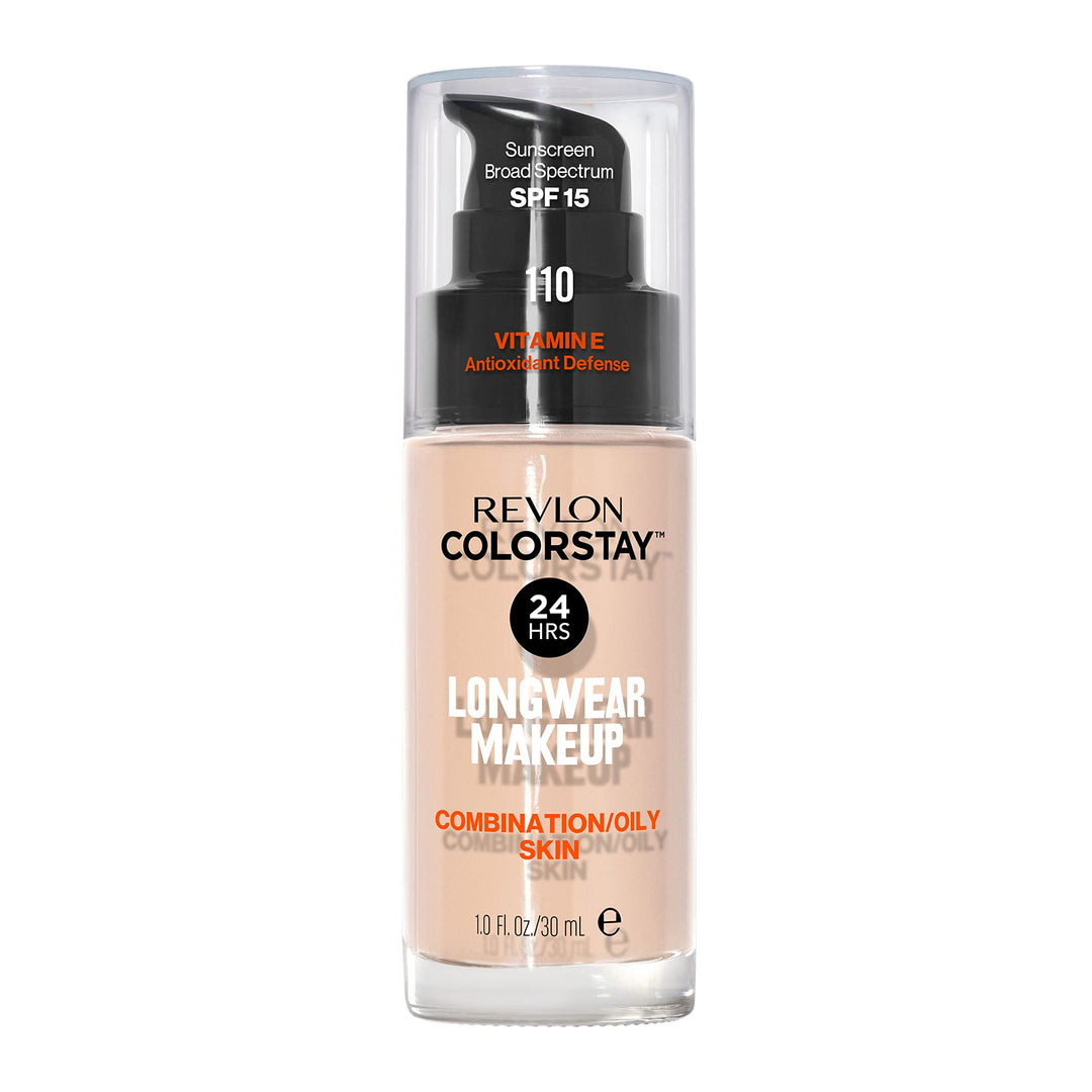 REVLON ColorStay Liquid Foundation for Combination/Oily Skin, SPF 15 Ivory, 1 fl oz