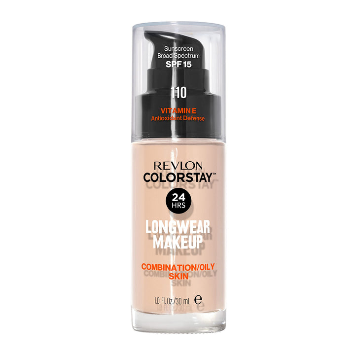 REVLON ColorStay Liquid Foundation for Combination/Oily Skin, SPF 15 Ivory, 1 fl oz