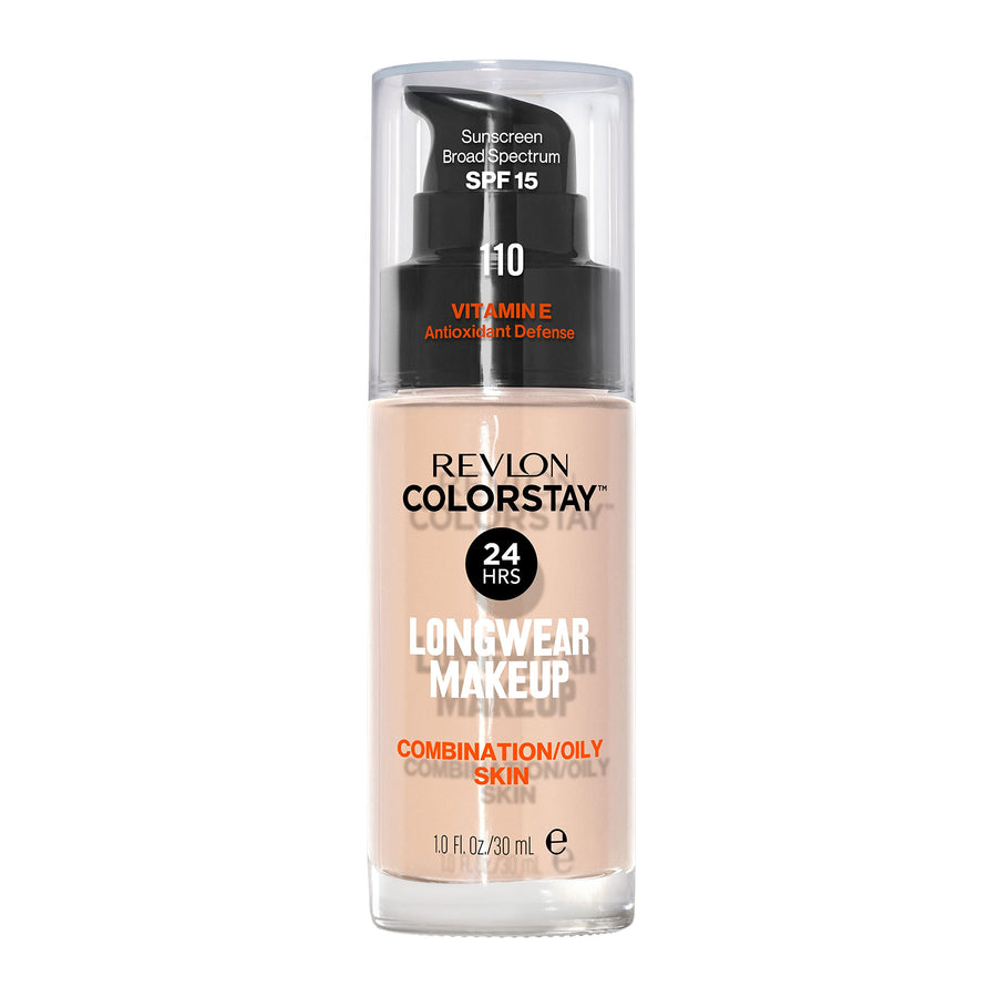 REVLON ColorStay Liquid Foundation for Combination/Oily Skin, SPF 15 Ivory, 1 fl oz
