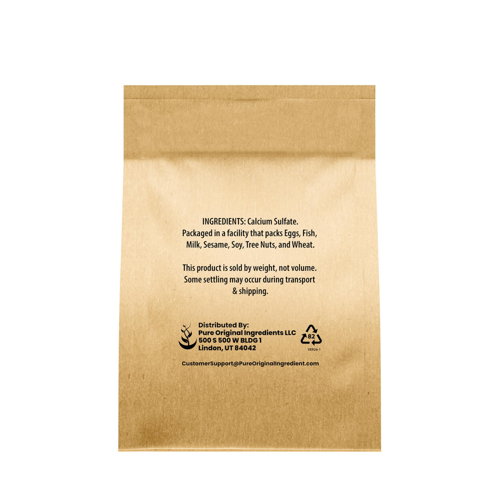 Pure Original Ingredients Calcium Sulfate, 4 oz