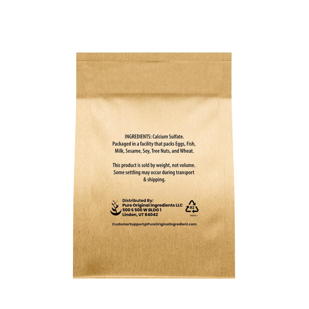 Pure Original Ingredients Calcium Sulfate, 4 oz