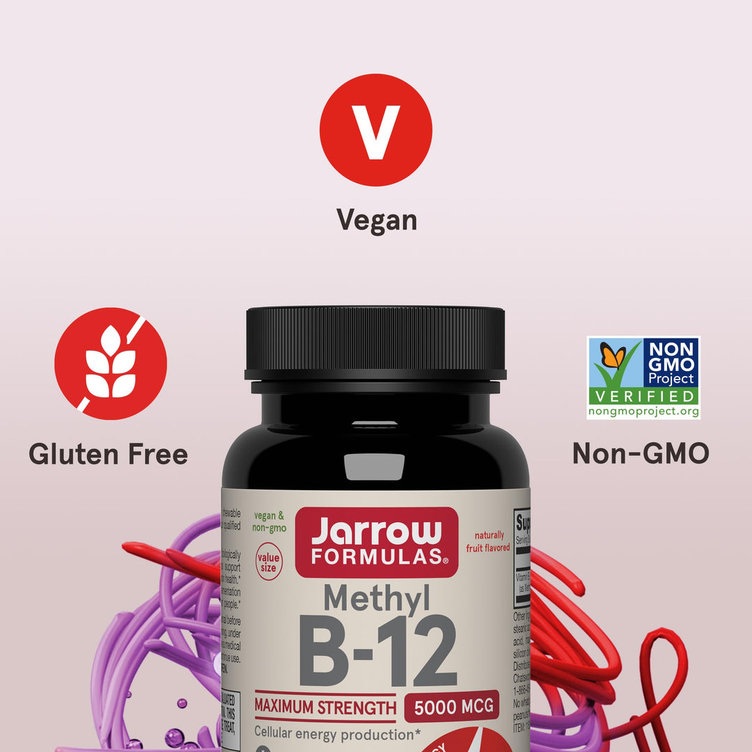 Jarrow Formulas Methyl Vitamin B-12, 5000 mcg, 90 Count