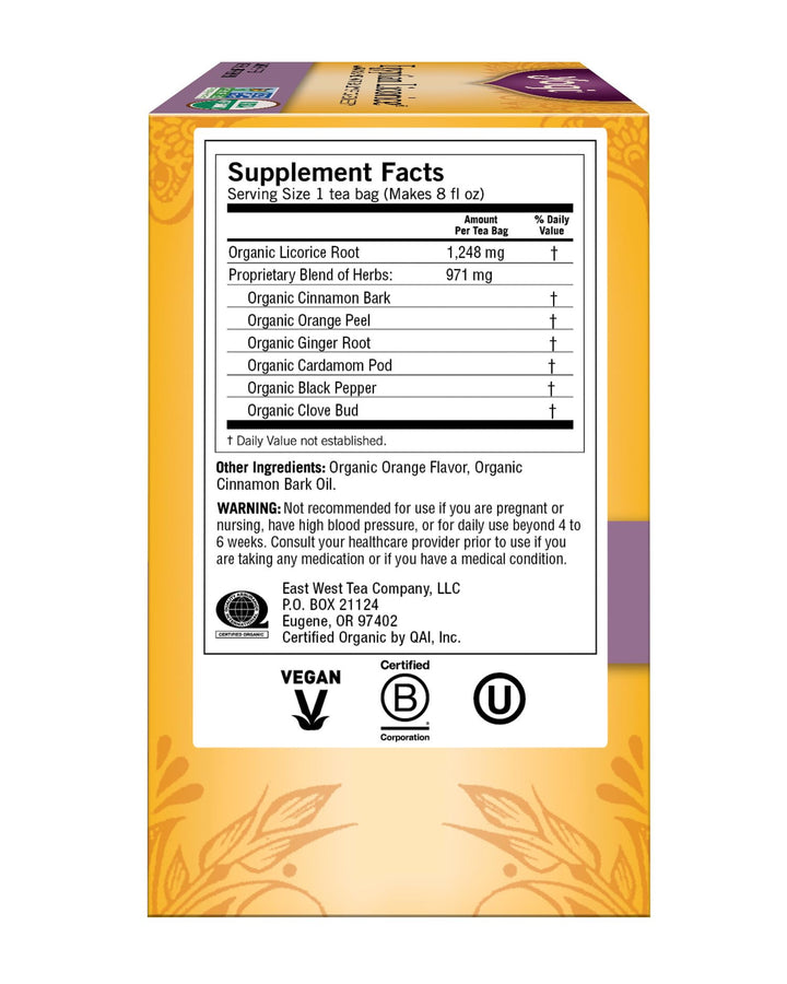 Yogi Organic Egyptian Licorice Tea, 16 Count