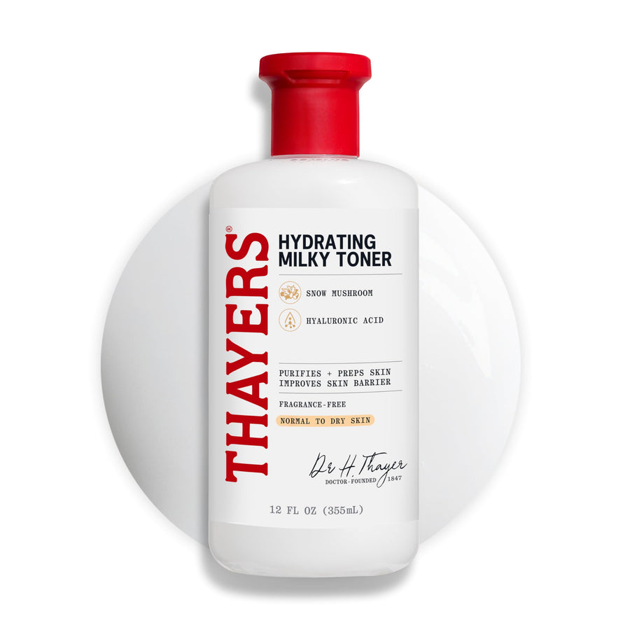 THAYERS Milky Face Toner, Snow Mushroom and Hyaluronic Acid, 355 ml