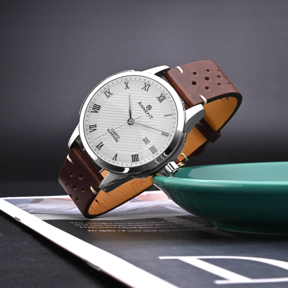 ANNEFIT Vintage Leather Watch Strap, 20mm