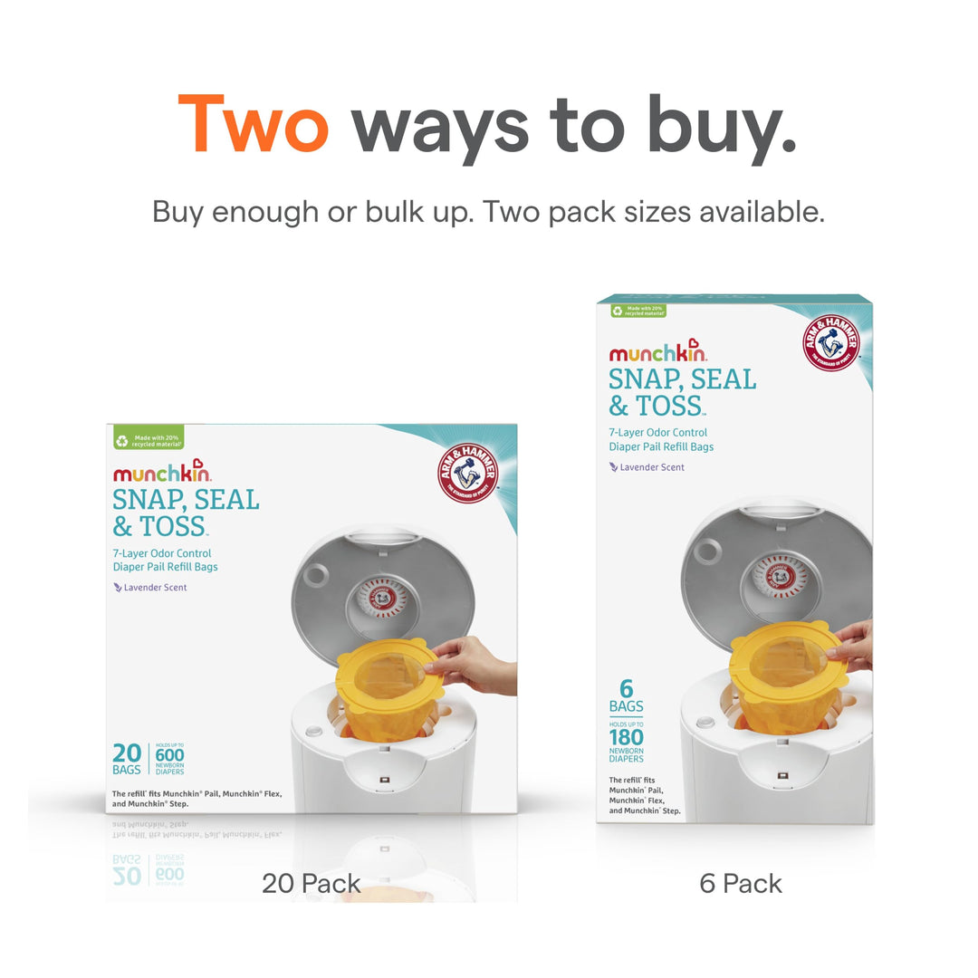 Munchkin Arm & Hammer Diaper Pail, Pack of 1