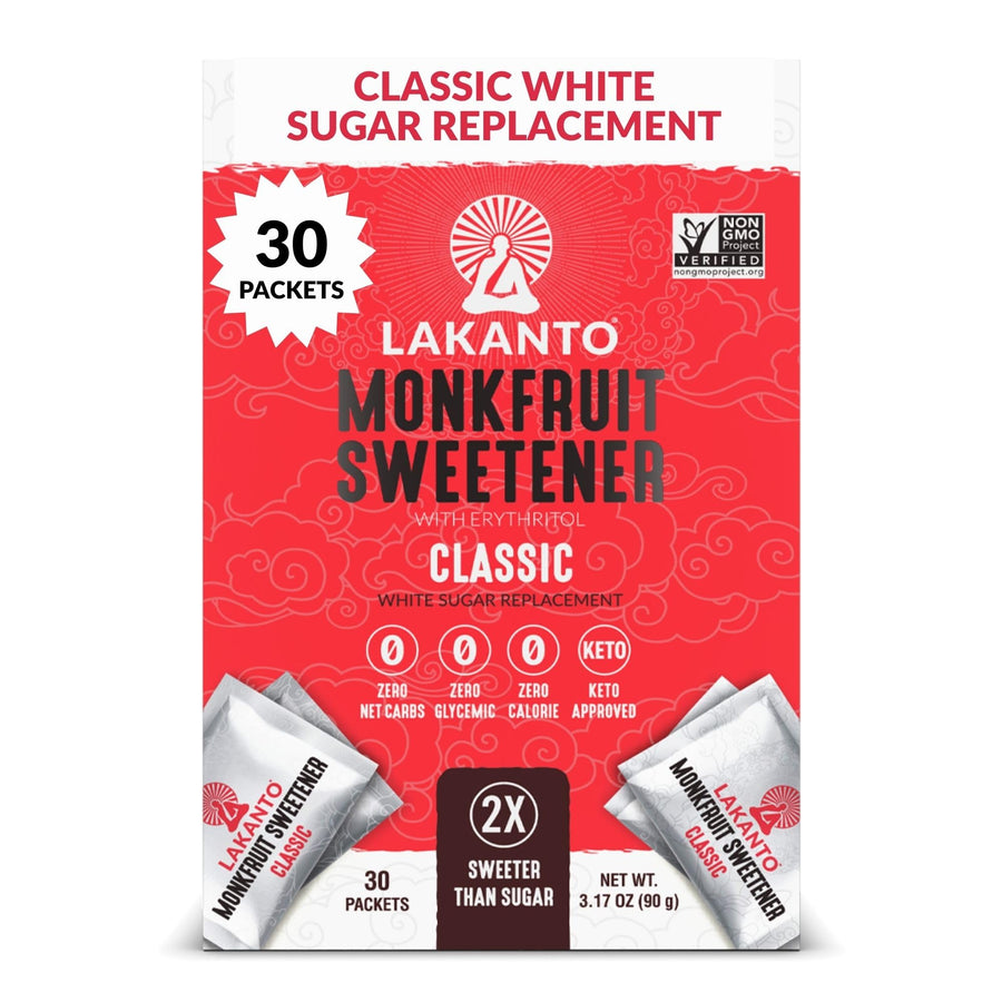 Lakanto Classic Monk Fruit Sweetener, 30 Count
