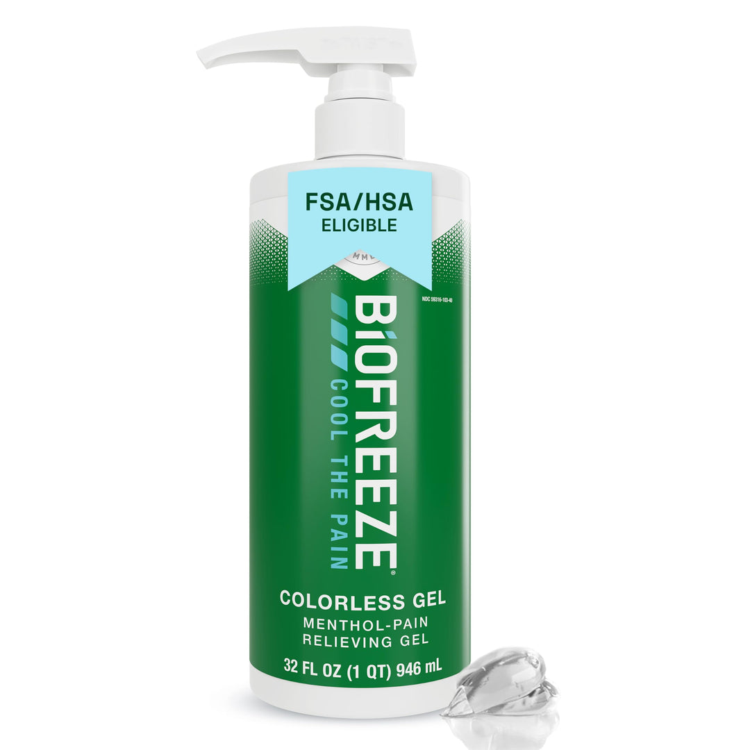 Biofreeze Pain Relief Gel, Colorless, 32 oz