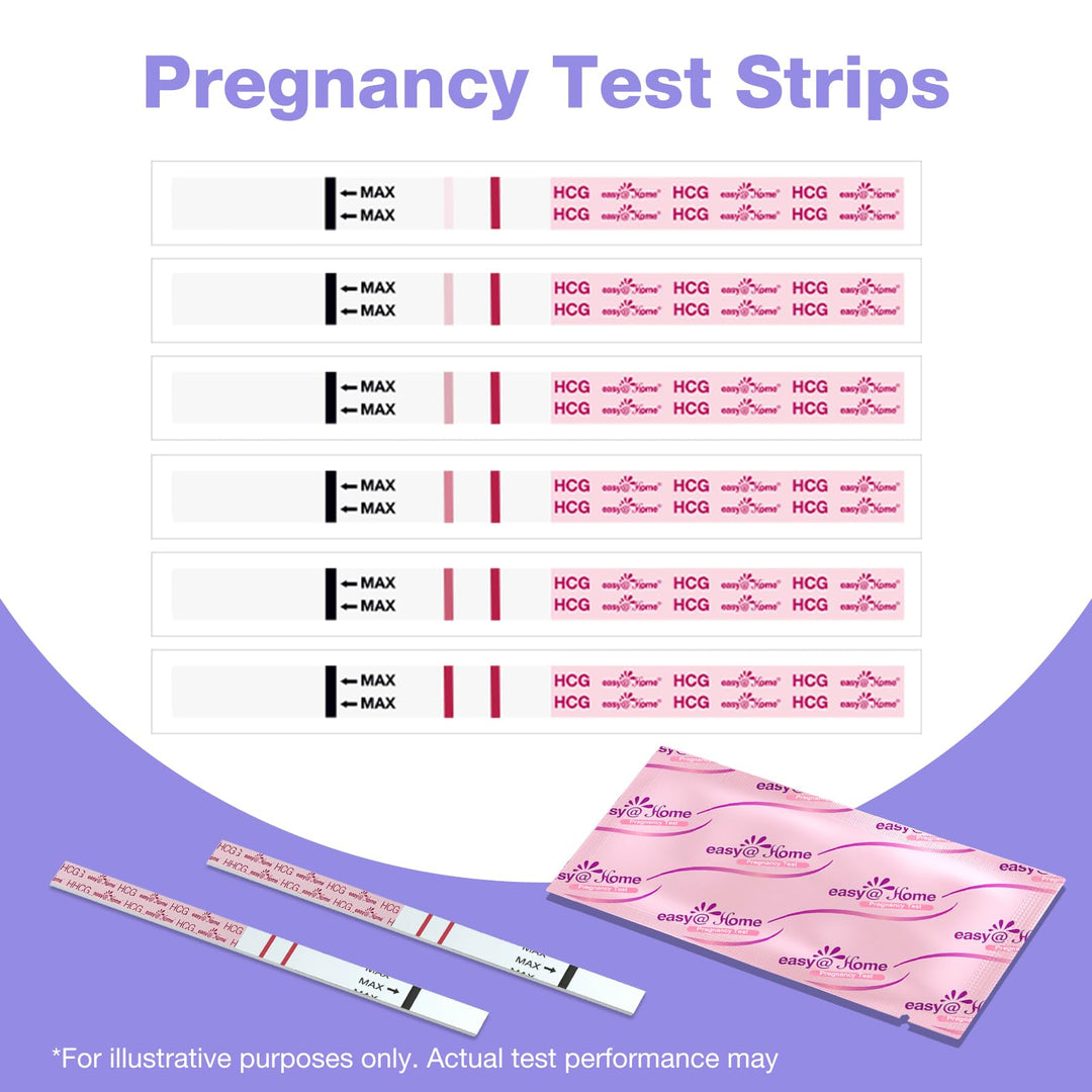 Easy@Home Pregnancy Test Strips Kit, 50 Count