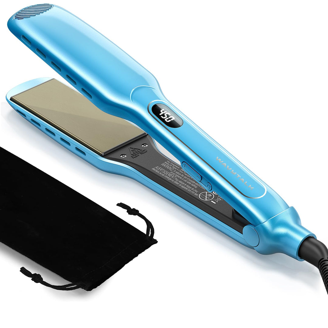 wavytalk Wet To Straight Hair Straightener, 1.75 Wide Vent Sesh Flat Iron