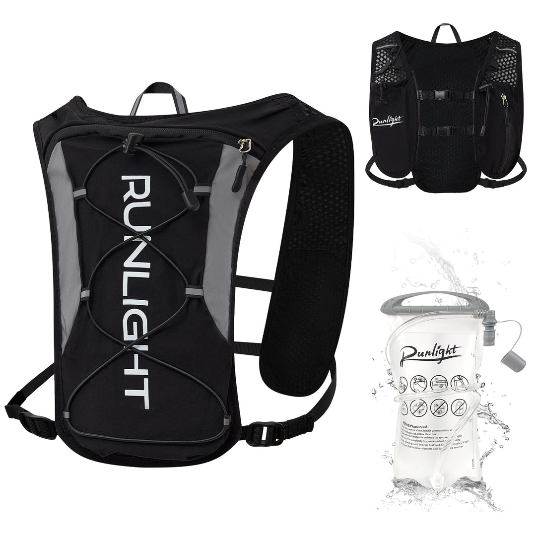 Runlight Running Vest, Black, One Size