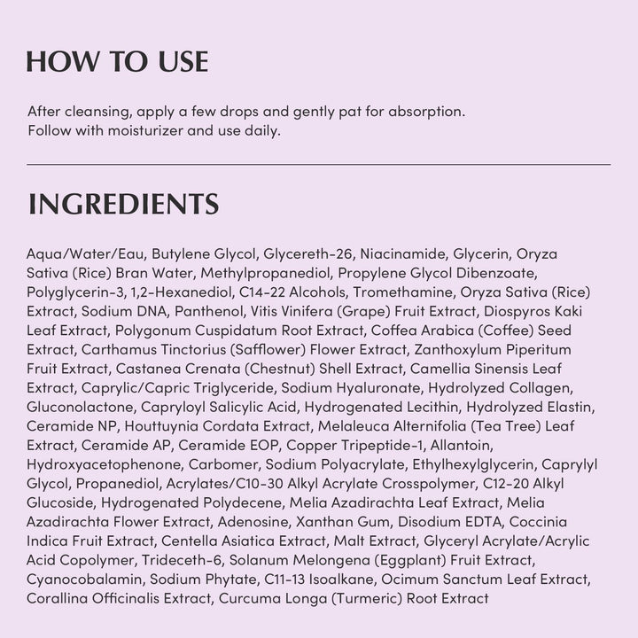 EQQUALBERRY Purple PDRN Pore Minimizing Serum, 1.01 fl oz