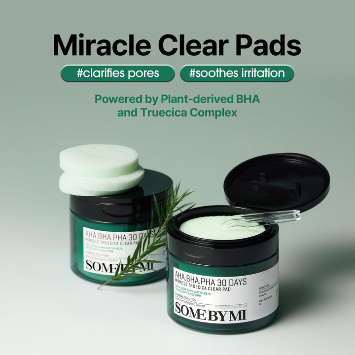 Some By Mi AHA BHA PHA 30 Days Miracle Truecica Clear Pad, 70 Count