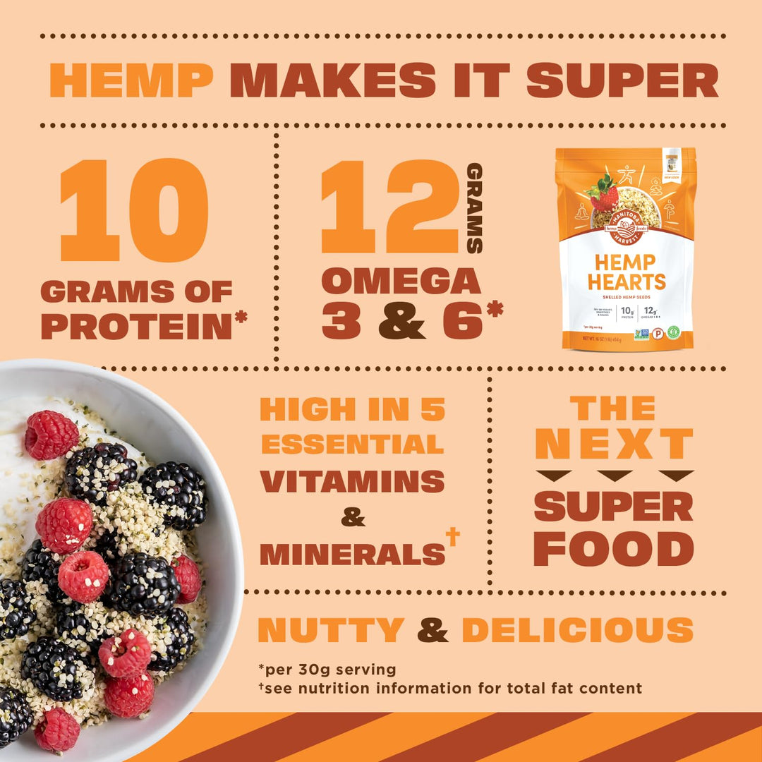 Manitoba Harvest Hemp Hearts Raw Shelled Seeds