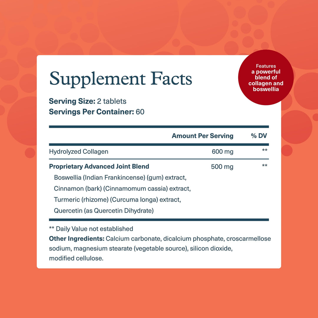 Youtheory Joint Collagen Advanced Tablets, 120 Count
