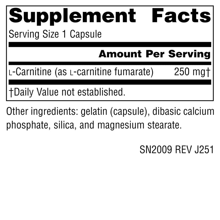L-Carnitine Supplement, 120 Count