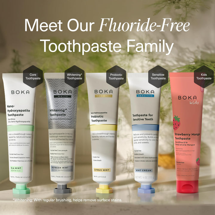 Boka Toothpaste, Nano Hydroxyapatite, Fluoride Free