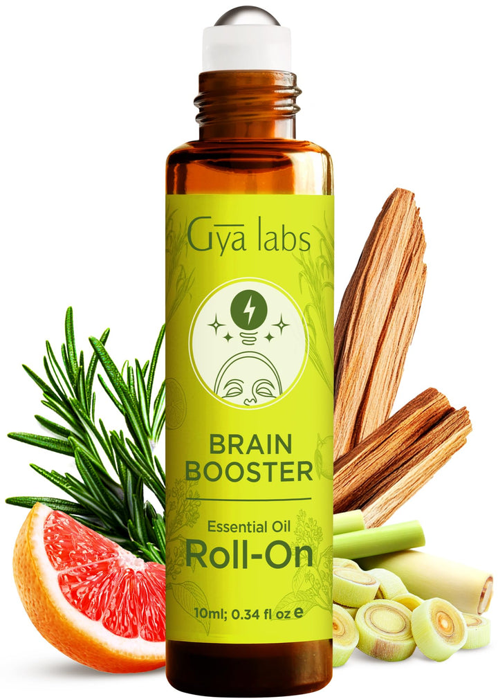 Gya Labs Brain Booster Essential Oil Roll-On, 0.34 fl oz