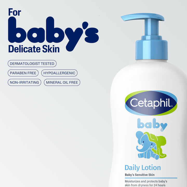 Cetaphil Baby Wash And Shampoo With Body Lotion, 2 Count