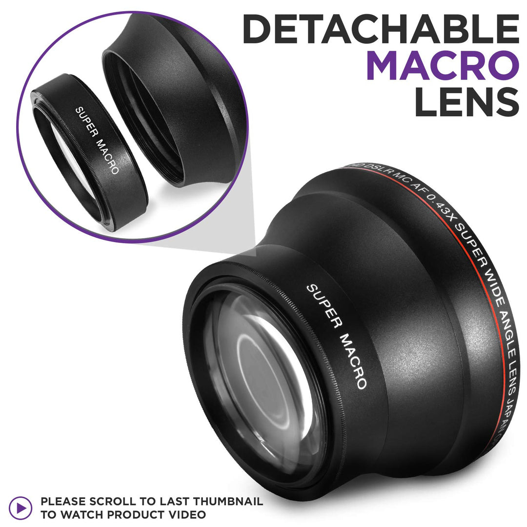 Altura Photo 52 mm Professional HD Wide Angle Lens With Macro Portion