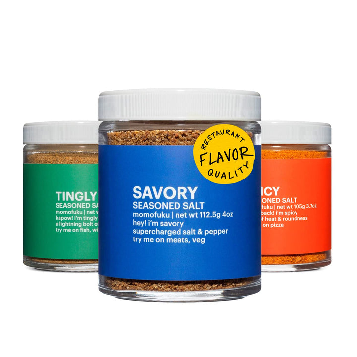 MOMOFUKU Seasoned Salt, Variety Pack, 3 Count