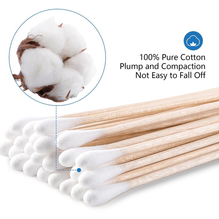 JMU Cotton Tipped Applicators, 6 in, 200 Count