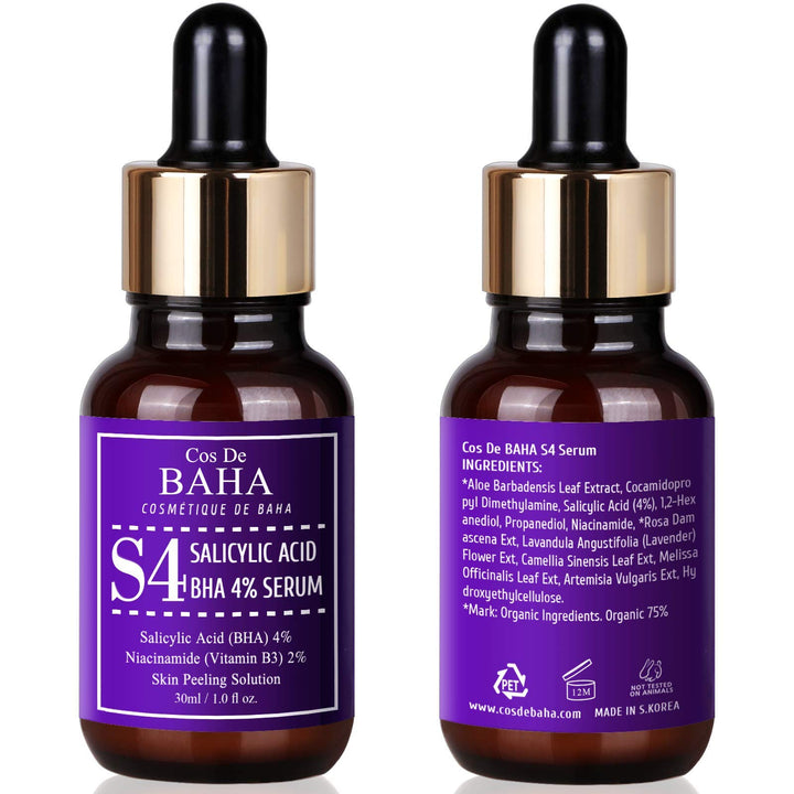 Cos De BAHA Salicylic Acid 4% Exfoliating Facial Serum, 1 fl oz