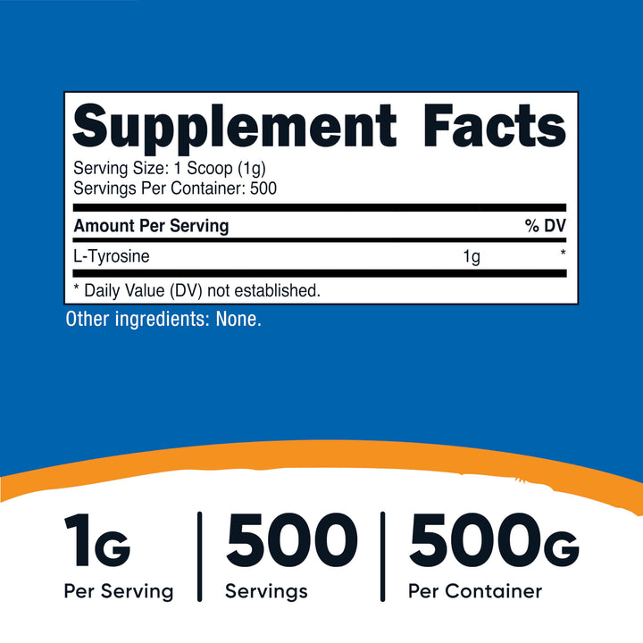 Nutricost L-Tyrosine Powder, 500 g
