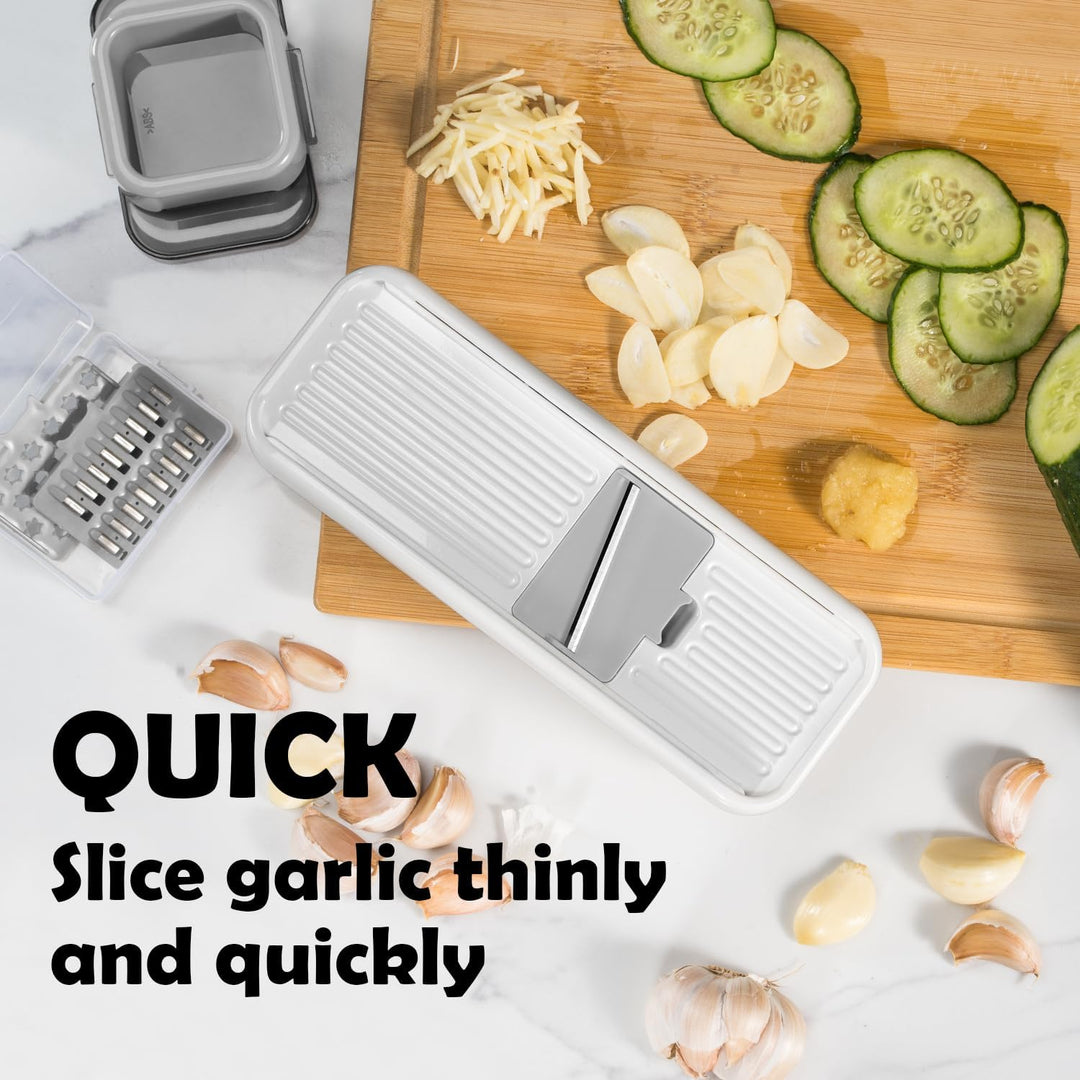 Badelite Mini Garlic Slicer, Multi-Functional Mandoline