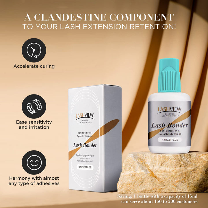 LASHVIEW Lash Bonder For Eyelash Extensions, 15 ml