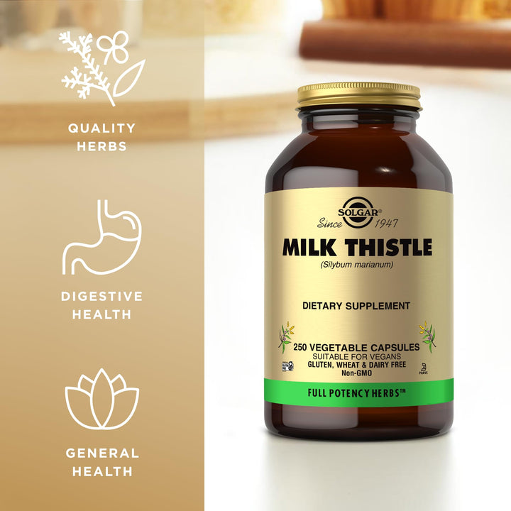 Solgar Milk Thistle, Full Potency, 250 Count