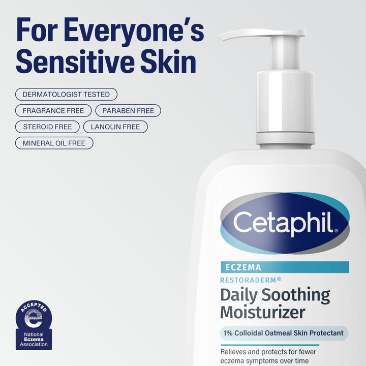 Cetaphil Restoraderm Soothing Moisturizer, Fragrance Free, 10 fl oz