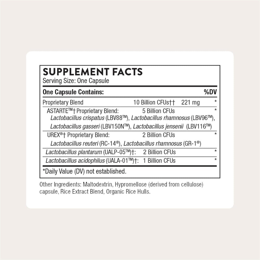 THORNE Women's Daily Probiotic Capsules, 10 Billion CFU, 30 Count