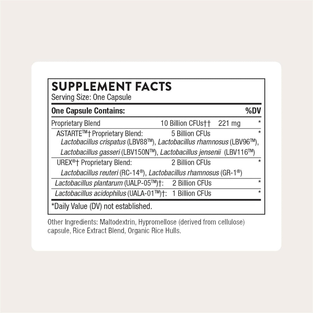 THORNE Women's Daily Probiotic Capsules, 10 Billion CFU, 30 Count