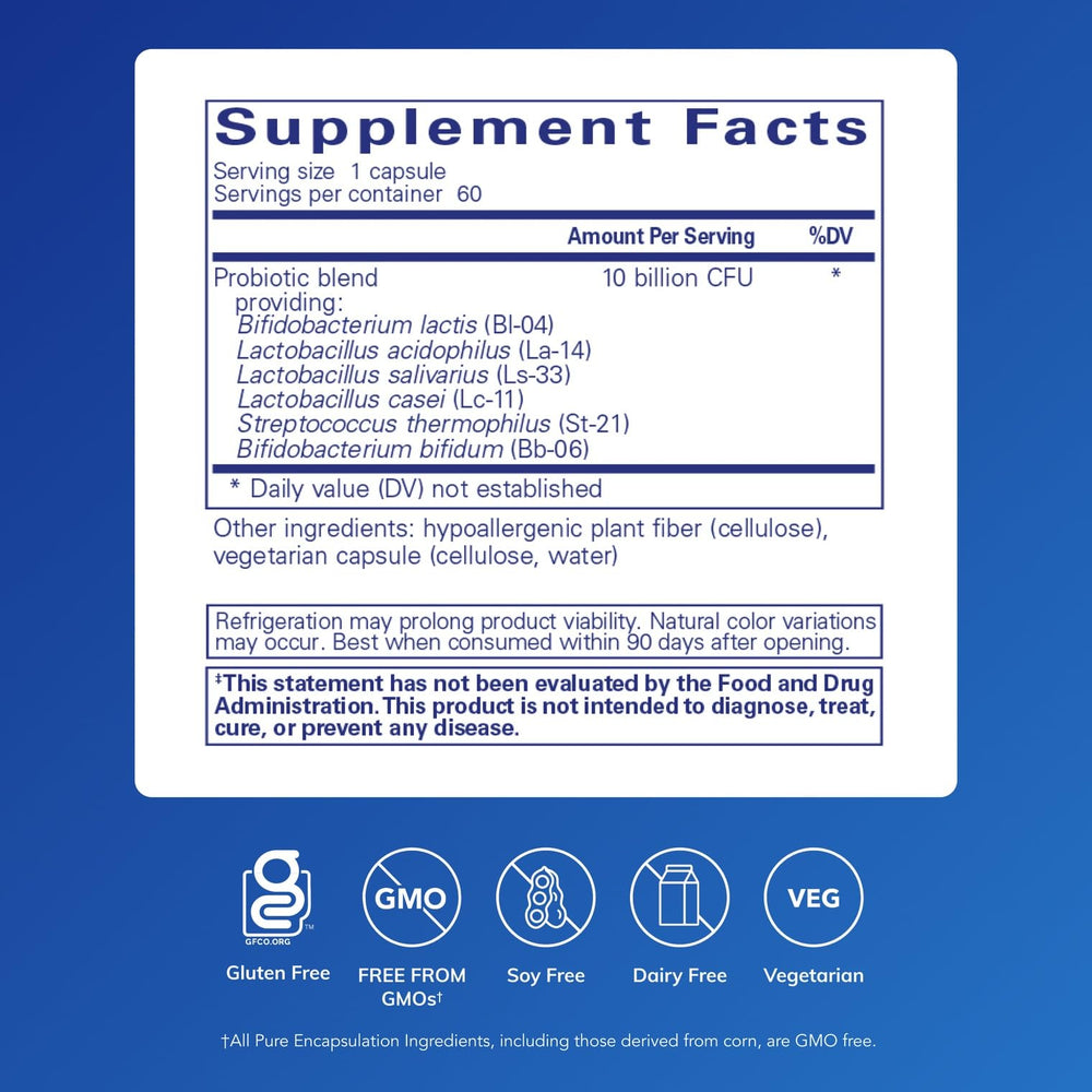 Pure Encapsulations Probiotic G.I., 60 Count