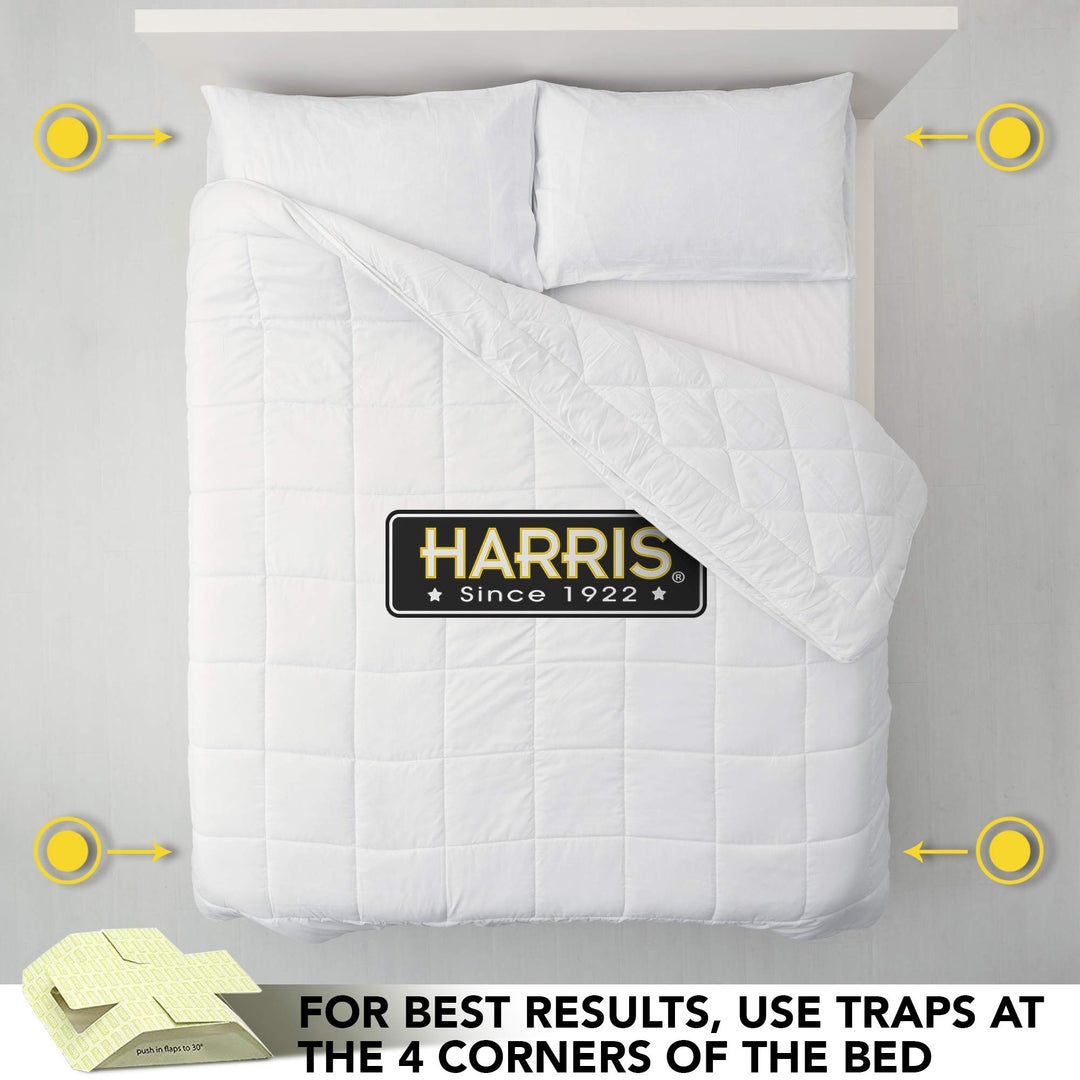 HARRIS Bed Bug Traps, 4 Count, Pack of 4