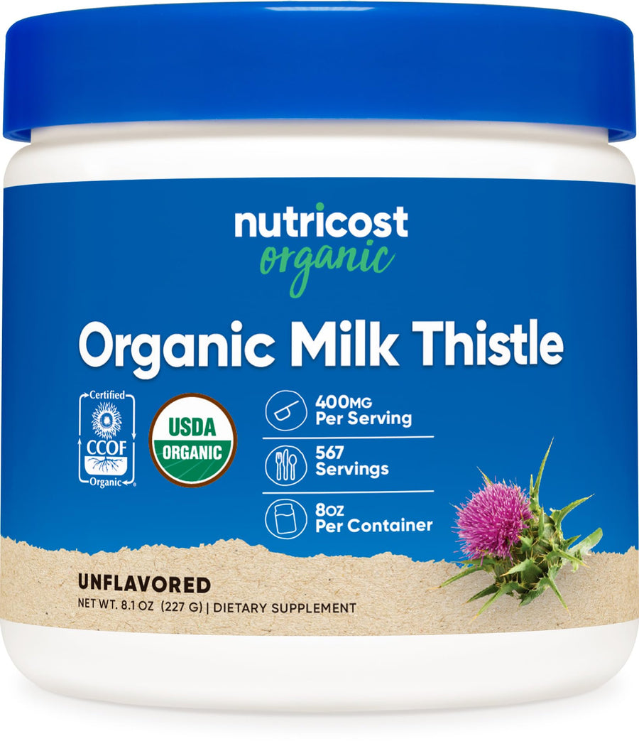 Nutricost Organic Milk Thistle, Unflavored, 8 oz