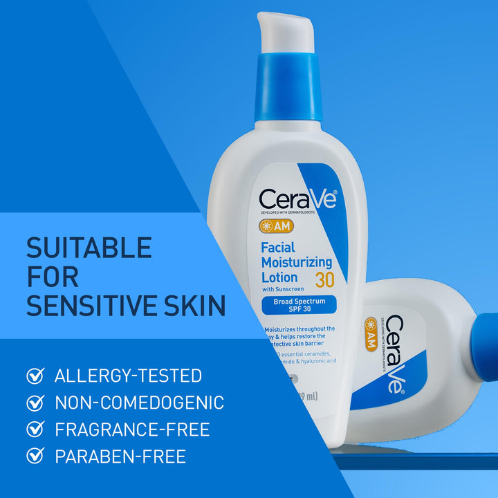 CeraVe Facial Moisturizing Lotion AM, SPF 30, 3 oz
