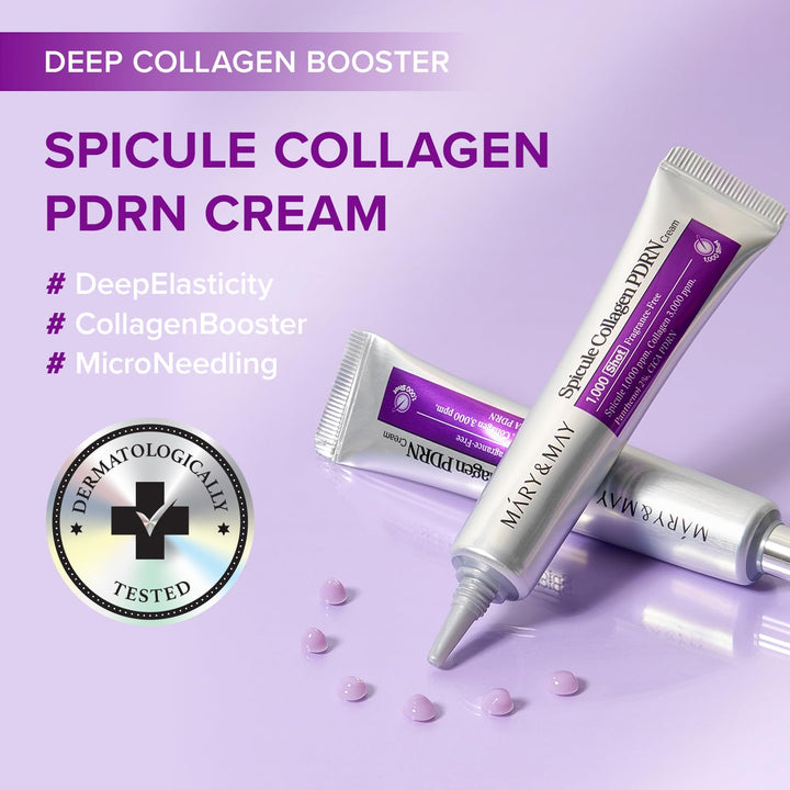 MARY & MAY Spicule Collagen PDRN Firming Cream, 0.53 oz